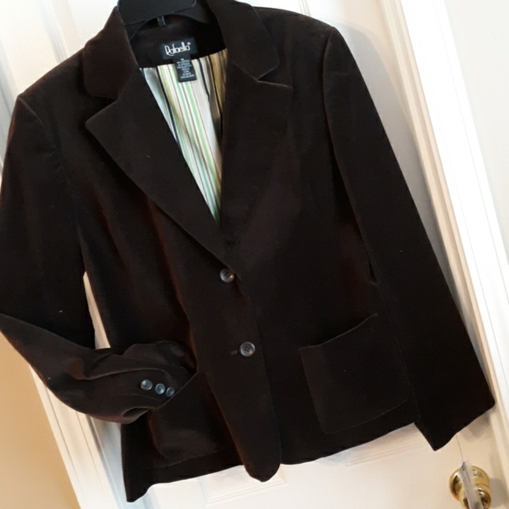 Rafaella brown velvet blazer